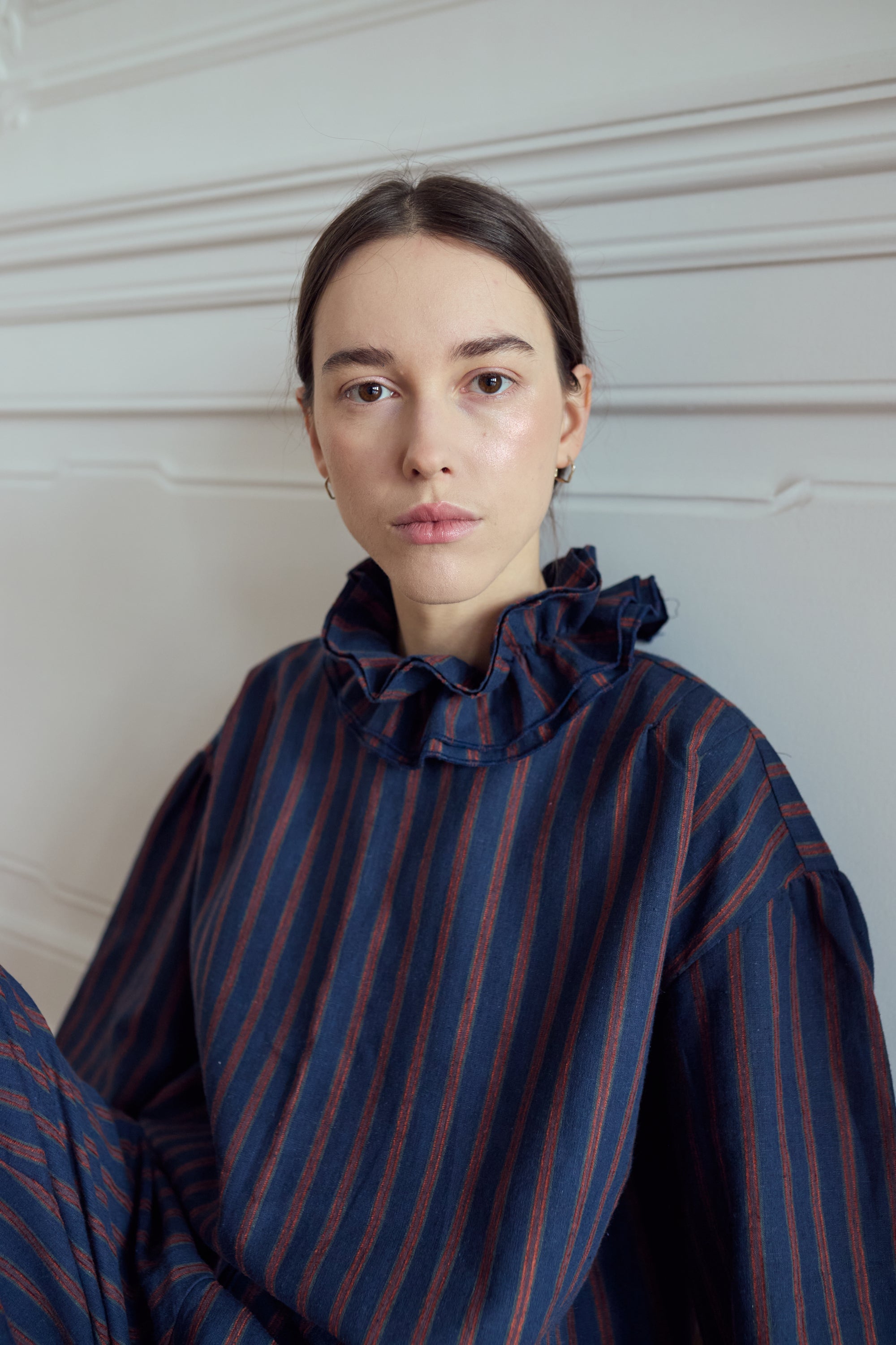 Tessa Shirt with Ruffle Collar