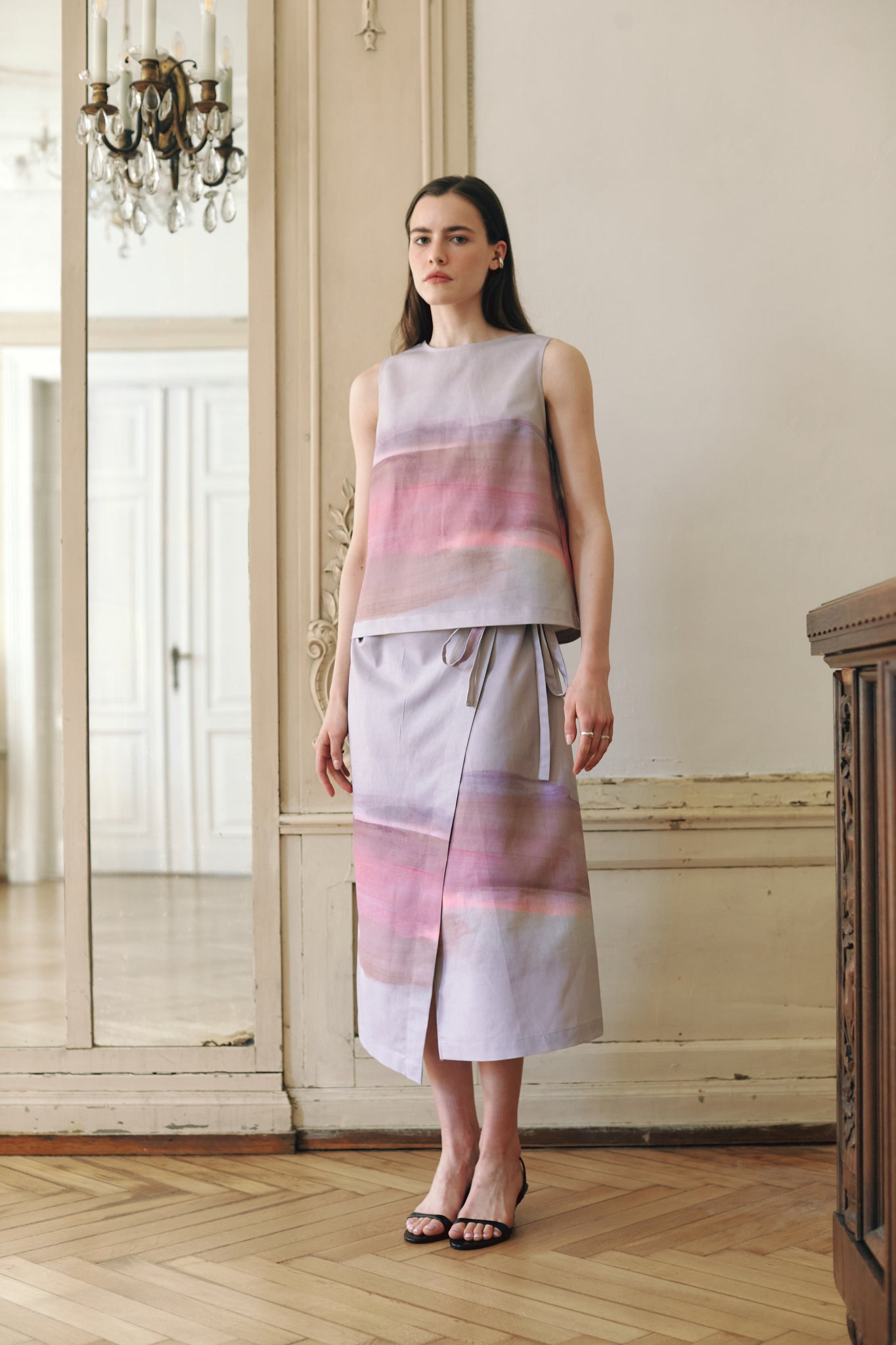 Ida Linen Midi Skirt