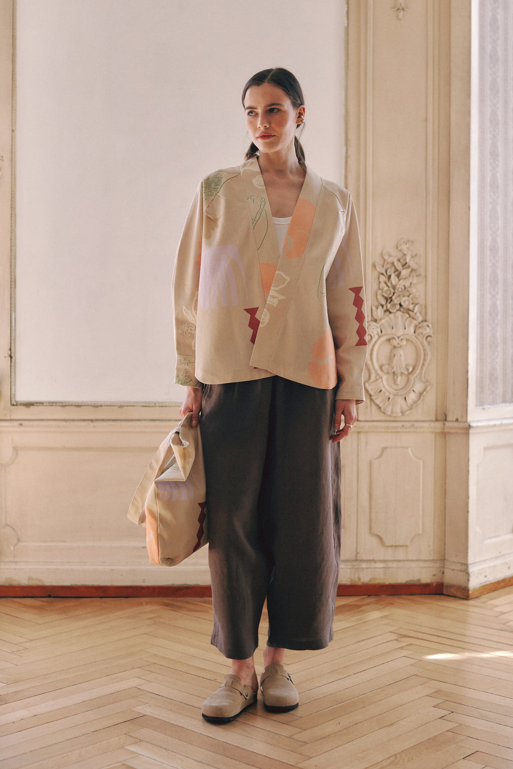 Tokio Linen Barrel Trousers