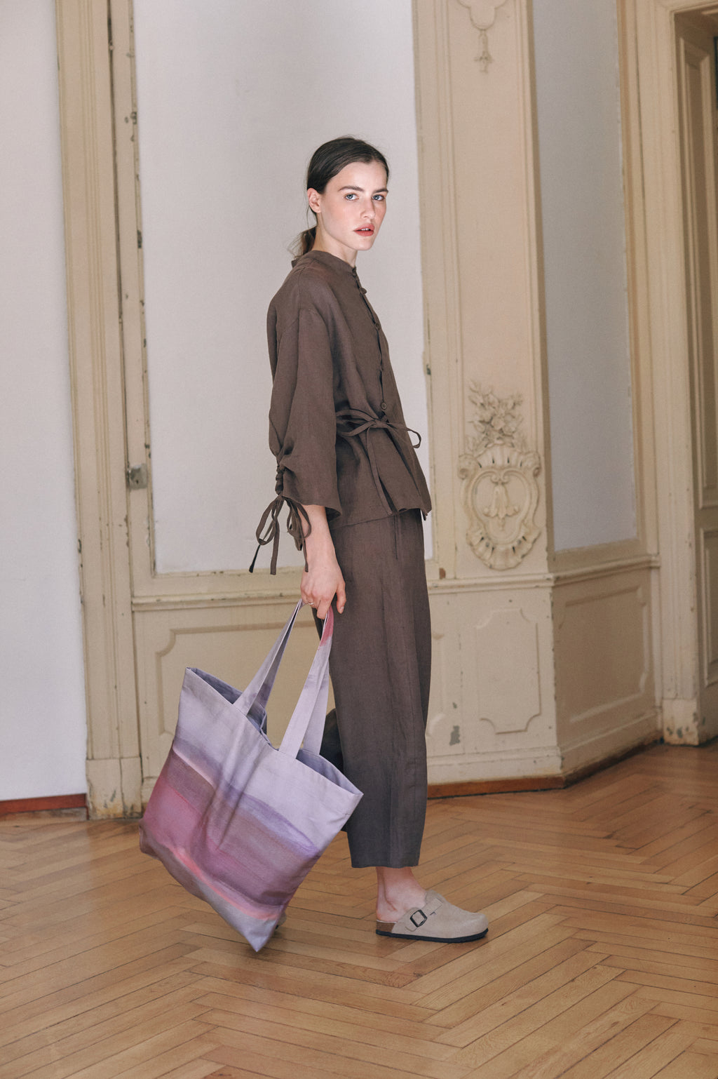 Tokio Linen Barrel Trousers