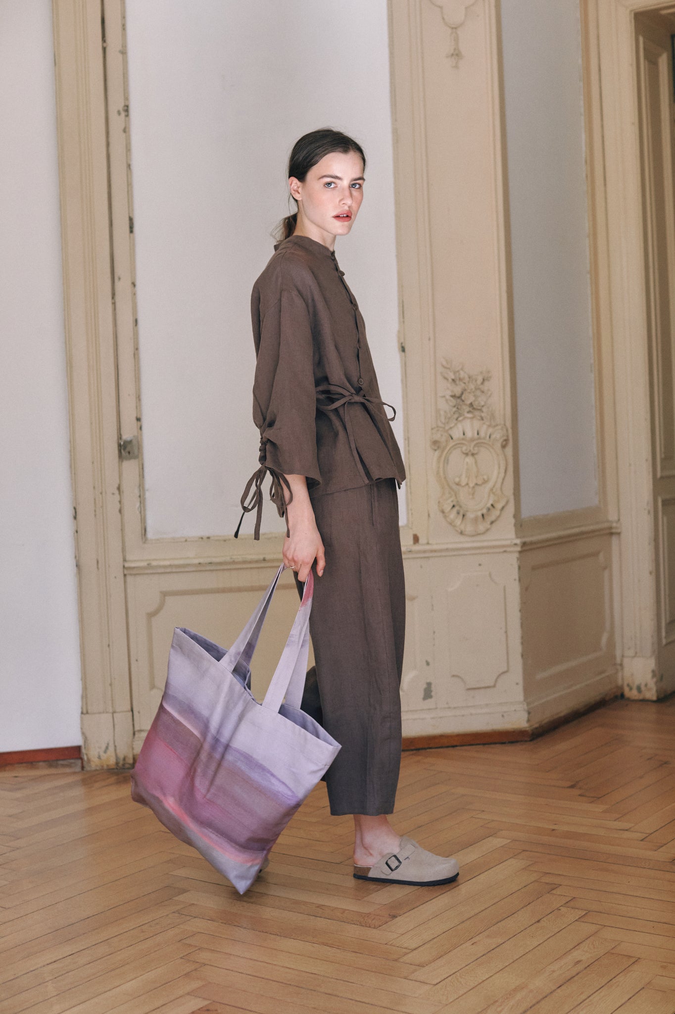 Tokio Linen Barrel Trousers