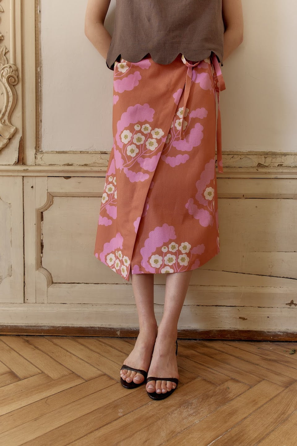 Margot Linen Midi Skirt